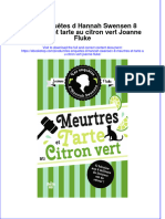 Les Enquêtes D Hannah Swensen 8 Meurtres Et Tarte Au Citron Vert Joanne Fluke Full Chapter Download PDF