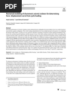 Numerical Modeling of Elastomeric Seismic Isolators For Determining Force-Displacement Curve From Cyclic Loading