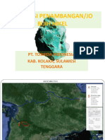 Proyeksi Penambangan Bijih Nikel Toshida Kolaka Sulawesi Tenggara