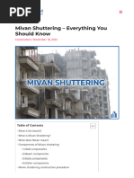 Mivan Shuttering - Everything You Should Know