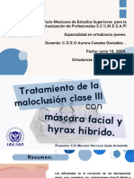 Tratamiento de La Maloclusión Clase III Con Máscara Facial y Hyrax Híbrido, Protocolo Alt-Ramec