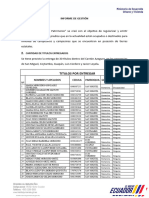 Informe de Gestión Coordinador Zonal