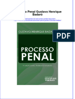 Processo Penal Gustavo Henrique Badaró Full Chapter Download PDF