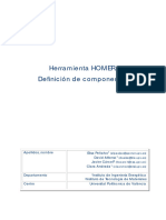 Herramienta HOMER. Definición de Componentes