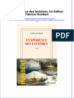 L Expérience Des Fantômes 1st Edition Fabrice Humbert Full Chapter Download PDF