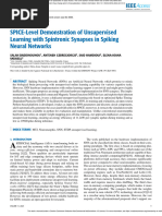 Salah Ieeeaccess SPICE-Level Demonstration of Unsupervised Learning With Spintronic Synapses in Spiking Neural Networks