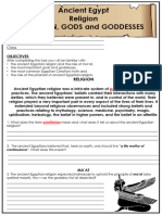 Religion, God, Goddesses Tasks PDF