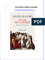 Cesare Deve Morire Orazio Licandro Full Chapter Download PDF