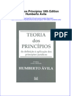 Teoria Dos Princípios 18th Edition Humberto Ávila Full Chapter Download PDF