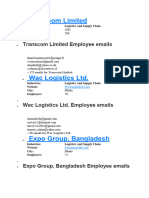 Supply Chain Exporters and Importers Companies in Bangladesh