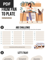 A1-A2 From Pan To Plate (Cooking Vocabulary) SV