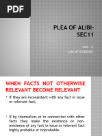 Plea of Alibi - Sec11