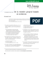 Tratamiento de La Recesión Gingival Basado en Evidencia