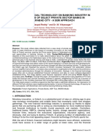 Impact of Financial Technology On Banking Industry in India - A Case of Select Private Sector Banks in Hyderabad City - A Sem Approach