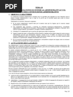 Tema 19 Las Reclamaciones Económicas-Administrativas Y El Recurso Contencionso-Administrativo 1. Objeto Y Caracteres