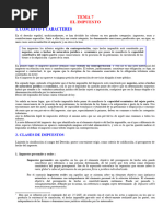 Tema 7 El Impuesto: 1. Concepto Y Caracteres