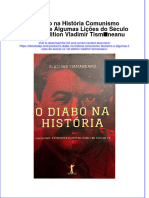 O Diabo Na História Comunismo Fascismo e Algumas Lições Do Século XX 1st Edition Vladimir Tismăneanu Full Chapter Download PDF