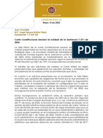 Comunicado 22 - Mayo 15 de 2024