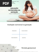 Aula 6 - Avaliação Nutricional Gestante