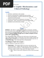 Chapter 4 Biochemistry and Clinical Pathology Complete Notes by Noteskarts Acc To ER20