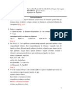 Lista Exercicios - Ligaã Ã Es - 2sem