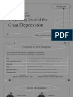 Social Studies Subject For Middle School - 8th Grade - The Roaring 20s and The Great Depression by Sli