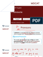 Pronouns - Nearpeer MDCAT Notes