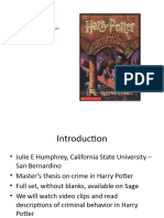 Harry Potter & Criminological Theory