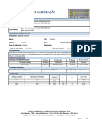 Certificado de Calibração: Contratante