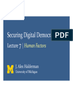 Lecture 7 - Human Factors