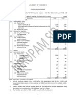 Cash Flow Statement