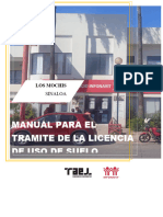 Manual para Tramite de La Licencia de Uso de Suelo Sinaloa Los Mochis