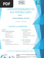 L'approvisionnement en Eau Potable (AEP) - pt1 (1501)