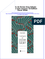 O Retrato de Dorian Gray Edição Anotada e Sem Censura 1st Edition Oscar Wilde Full Chapter Download PDF