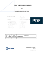 Contract Instruction Manual FOR 6 Stage Ilc Preheater: By: Tram-In 70044993-Ver 1.0