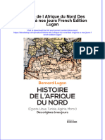 Histoire de L Afrique Du Nord Des Origines À Nos Jours French Edition Lugan Full Chapter Download PDF