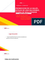 Semana 11 Promocion de La Salud, Estilos de Vida Saludavble - Nola Pender