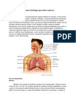 Anatomia Și Fiziologia Sistemului Respirator