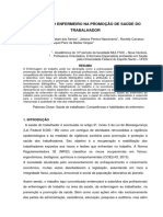 Atuacao Do Enfermeiro Na Promocao de Saude Do Trabalhador