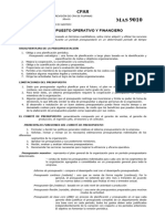 Mas 9010 Presupuesto Operativo y Financiero