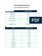 Filmora Keyboard Shortcuts