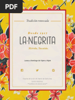 Menu La Negrita