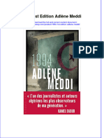 1994 1st Edition Adlène Meddi Full Chapter Download PDF