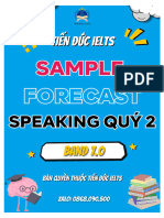 (Tiến Đức Ielts) Sample Forecast Speaking Quý 2