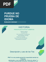 Prueba de Purdue Que No Es de Idiomas