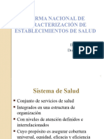 Norma de Caracterizacion de Sistema de Salud