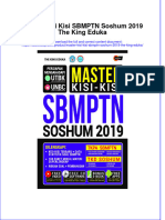 Master Kisi Kisi SBMPTN Soshum 2019 The King Eduka Full Chapter Download PDF