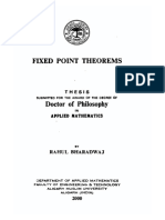 Fixed Point Theorems: Thesis