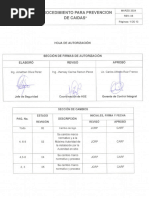 Procedimiento de Prevencion de Caidas Rev. 05