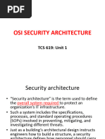 Osi Security Architecture TCS 619